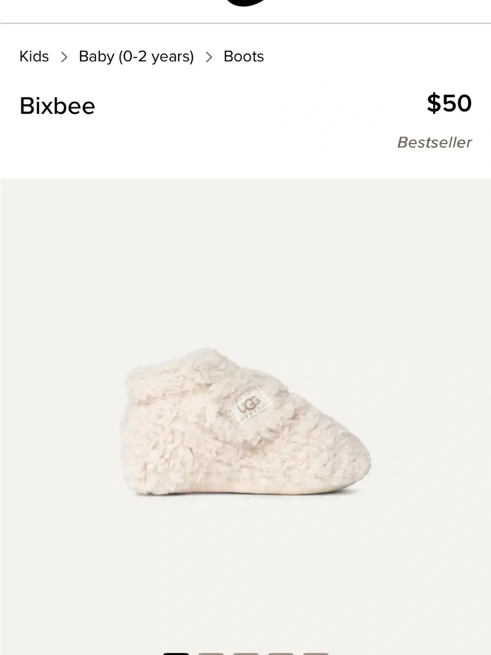 UGG Kids' Pink Sherpa Booties- Cozy booties